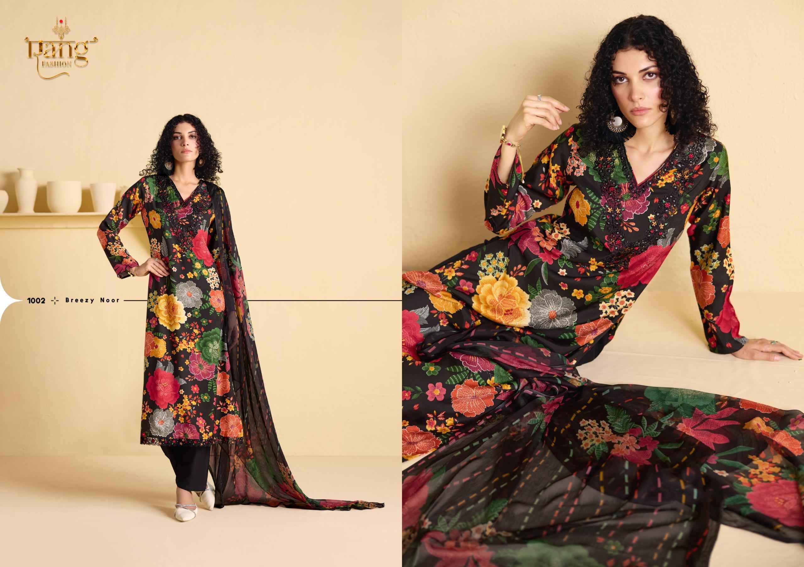 ROSE By RANGATI PRINTS 1001 To 1005 Series Beautiful Festive Suits Stylish Colorful Fancy Casual Wear & Ethnic Wear Viscose Muslin Dresses At Wholesale Price